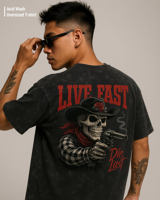 Live Fast Acid Oversized T-shirt