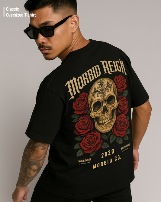 Rose skull Oversized T-shirt