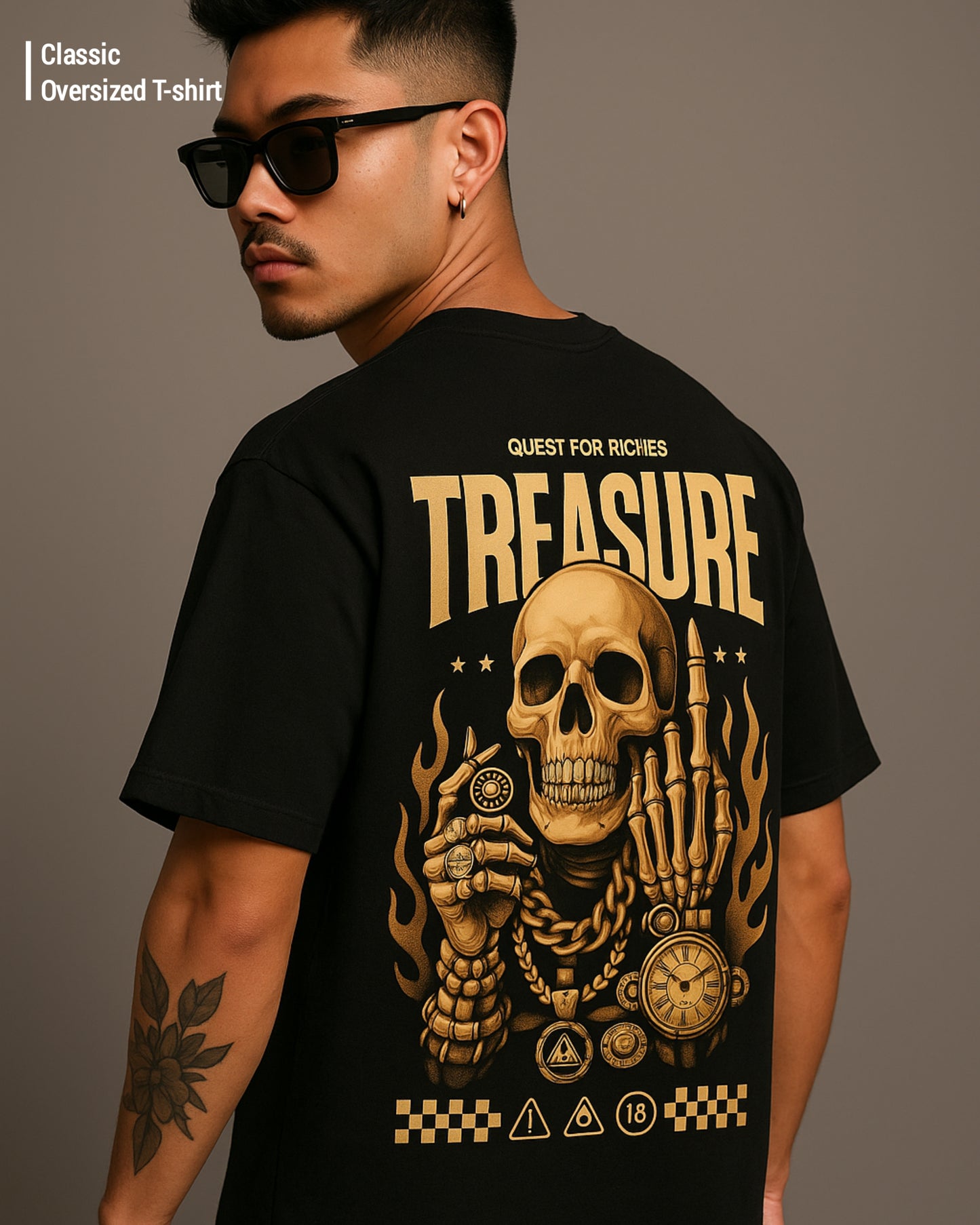 Rich Skull Oversized T-shirt