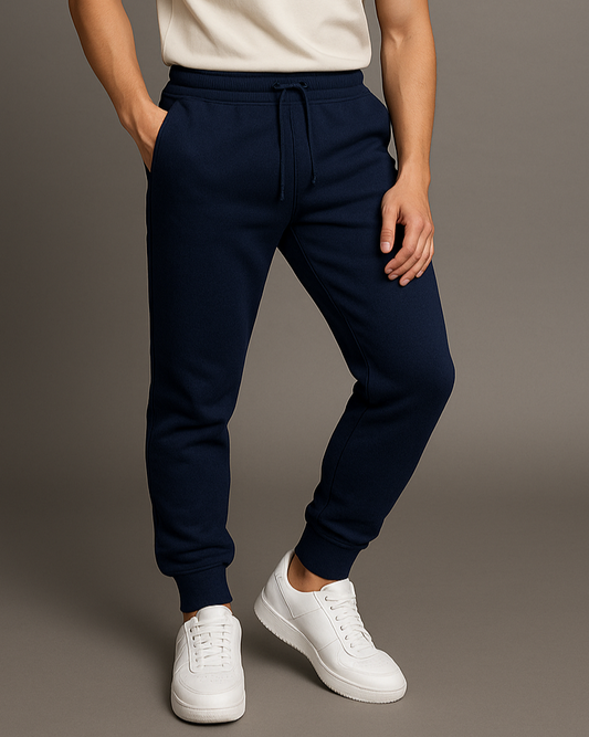 Nevy Blue Cotton Jogger