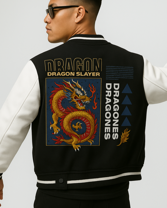 Dragon slyer varsity jacket
